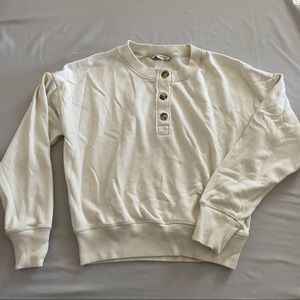 American Eagle | Henley Sweater | Size: XS | Color: Cream